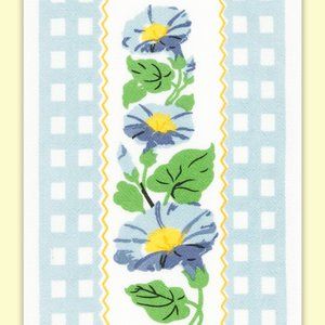 Red & White Kitchen Co: Retro 50's design "Morning Glories" Kitchen Towel NEW